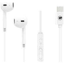 LAMTECH TYPE-C MOBILE EARPHONES WITH MICROPHONE WHITE  Handsfree