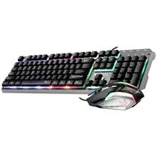ALCATROZ RGB WATERPROOF GAMING KEYBOARD AND MOUSE X-CRAFT XC1000 BLACK  Gaming Πληκτρολόγια