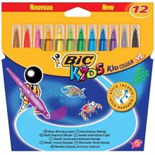 Μαρκαδόροι Bic Kid Couleur XL 12 Χρώματα  Μαρκάδοροι Χονδρής Γραφής