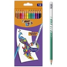 Ξυλομπογιές Bic Erasable Colour 12 Χρ.  Ξυλομπογιές