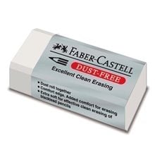 Γόμα Faber Castell Dust Free Λευκή 187130  Γόμες