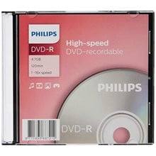 DVD-R Philips 80Min 4.7GB 52X Slim (  τιμή τεμαχίου )  CD-DVD