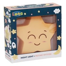 Φωτάκι Νυκτός Luna Αστεράκι 14χ5χ14cm 621779  Φωτιστικά