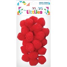 Πομ Πομ The Littlies 15mm 60τμχ Κόκκινο  Υλικά Κατασκευών & DIY