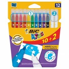 Μαγικοί Μαρκαδόροι Bic Kids 10+2  Σετ Μαρκαδόρων Ζωγραφικής