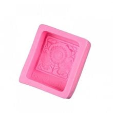 Craftistico Καλούπι Σιλικόνης 8x6,5x3,2cm Λουλούδι Παραλληλόγραμμο  Καλούπια