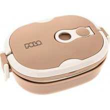Thermobowl Polo 800ml Με Τρύπα Αερισμού Και Λαβή ροζ απαλό  Σετ Φαγητού