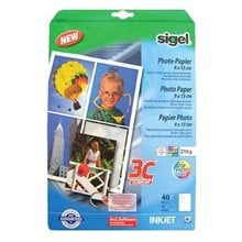 Χαρτί Sigel Α4 210gr Inkjet Glossy Photopaper 10 Φύλλα IP643  Φωτογραφικά