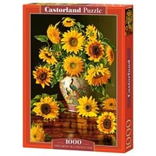 Παζλ Castorland 1000 τμχ. Sunflowers in a Peacock Vase 68x47 C-103843  Παζλ Ενηλίκων
