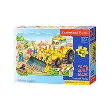 Παζλ Castorland 20 Maxi Bulldozer In Action 59x40 C-02139  Παζλ Παιδικά