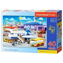 Παζλ Castorland 40 Maxi A Day At The Airport 59x40cm B-040223-1  Παζλ Παιδικά