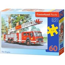 Παζλ Castorland 60 τμχ. Fire Engine 32x23cm B-06595-1  Παζλ Παιδικά