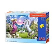 Παζλ Castorland 180τμχ. My Friend Unicorn 32x23cm B-018024  Παζλ Παιδικά