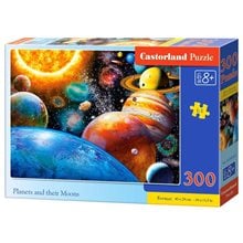 Παζλ Castorland 300τμχ. Planets and their Moons 40x29cm B-030262  Παζλ Παιδικά