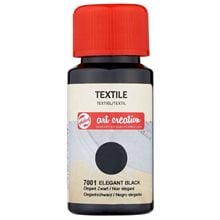 ΧΡΩΜΑ ART CREATION TEXTILE 50ml 7001 Elegant Black  Χρώματα για Υφάσματα