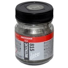 Χρώμα Amsterdam Decorafin Metallic 50ML 815 Pewter  Ακρυλικά Χρώματα Ζωγραφικής