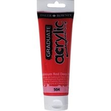 Ακρυλικό Χρώμα Graduate 120ml 504 Cadmium Red Deep Hue 123120504  Ακρυλικά Χρώματα Ζωγραφικής