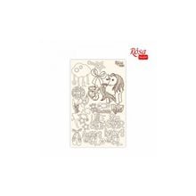 Διακοσμητικά Ξύλινα Rosa 12,6x20cm Girl  Υλικά Κατασκευών & DIY