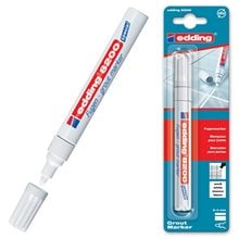 Μαρκαδόρος Edding 8200 Ανεξίτηλος 2-4mm (Δαπέδων - Πλακιδίων) Λευκός  Μαρκαδόροι