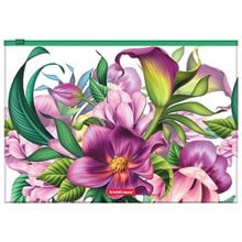 Φάκελος Zip ErichKrause A4 Tropical Flowers 55341  Θήκες - Ζελατίνες