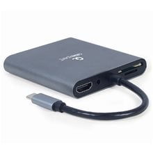 CABLEXPERT USB TYPE-C 6-IN-1 MULTI-PORT ADAPTER SPACE GREY  Καλώδια - Adaptors