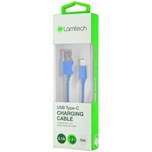 Lamtech Datacable Type C 1m Blue  Φορτιστές - Καλώδια