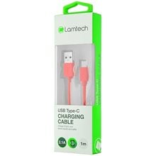 Lamtech Datacable Type C 1m Red  Φορτιστές - Καλώδια