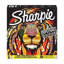 Μαρκαδόρος Sharpie Fine Box 26Τμχ Lion  Μαρκαδόροι