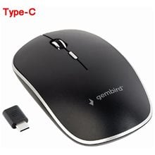 Gembird Silent Wireless Optical Mouse Black Type-C Receiver  Ποντίκια