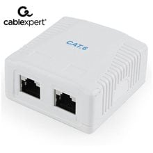 CABLEXPERT CAT6 FTP 2-PORT SURFACE MOUNT BOX  Καλώδια/Filters