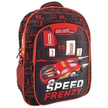 Τσάντα Πλάτης Must 32x18x43cm 3 Θήκες Cars Speed 562957  Σχολικές Τσάντες