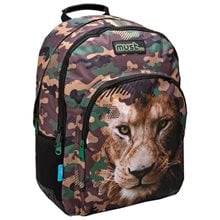 Τσάντα Πλάτης Must 32x15x45cm 3 Θήκες Animal Planet Λιοντάρι 570840  Σχολικές Τσάντες