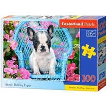 Παζλ Castorland 100 τμχ. French Bulldog Puppy 40x29cm B-111152  Παζλ Παιδικά