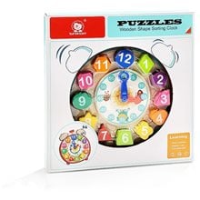 TopBright Wooden Shape Sorting Clock 120351  Ξύλινα Παιχνίδια