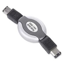 CABLEXPERT COMPACT RETRACTABLE FIREWIRE (IEEE 1394 STANDARD) CABLE 6PM TO 6PM GOLD PLATTED CONNECTOR  Καλώδια - Adaptors