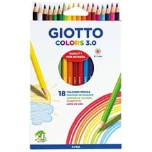 Ξυλομπογιές Giotto Colors 3.0 18 Τεμ.  Ξυλομπογιές