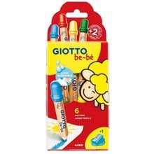 Ξυλομπογιές Giotto Bebe 6τμχ.  Ξυλομπογιές