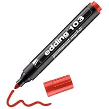 Μαρκαδόρος Edding 103 Ανεξίτηλος 1.5-3mm Κόκκινος Στρογγυλή Μύτη  Μαρκαδόροι