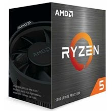 AMD CPU RYZEN 5 5500, 6C/12T, 3.6-4.2GHz, CACHE 3MB L2+16MB L3, SOCKET AM4, BOX, FAN, 3YW.  Επεξεργαστές