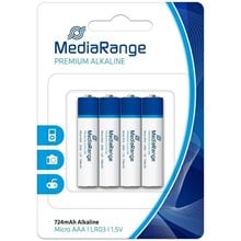 Μπαταρίες Αλκαλικές MediaRange Mini 3ΑΑΑ 4τμχ. LR03  ΕΚΤΟΣ