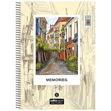 Τετράδιο Σπιράλ 17x25 Salko Memories Θεμ. 90φυλ.  Τετράδια Σπιράλ