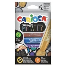 Μαρκαδόροι Carioca Temperello Metallic 6Pcs  Χρώματα Τέμπερας