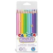 Ξυλομπογίες Carioca Pastel 12τμχ 43034  Ξυλομπογιές