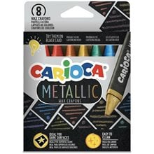 Κηρομπογιές Carioca Metallic 8Pcs  Κηρομπογιές