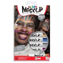 Χρώματα Προσώπου Carioca Mask Up Metallic Set 6τεμ.  Χρώματα Προσώπου