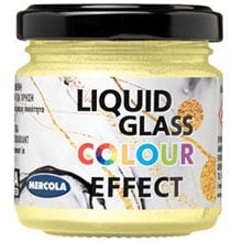 Liquid Glass Colour Περλε Κίτρινη Πάστα 90ml  Υγρό Γυαλί