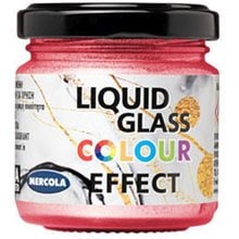 Liquid Glass Colour Περλε Κόκκινη Πάστα 90ml  Υγρό Γυαλί