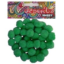 Pompons Describo 25mm Σετ 50τεμ. Πράσινο  Υλικά Κατασκευών & DIY