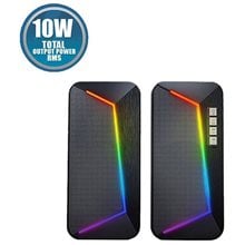 SONIC GEAR RGB BLUETOOTH 5.0 STEREO SYSTEM SPEAKER 2.0 iOX 2  Ηχεία