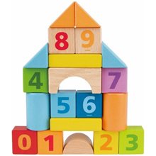 Hape Ξύλινο Σετ Τουβλάκια Beech Block Count N Build 20 Τεμαχίων E8388A  Ξύλινα Παιχνίδια